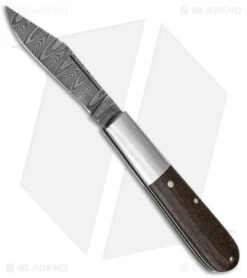 Boker Barlow Sherman Damast Slip Joint Knife Green Micarta (2.5" Damascus)