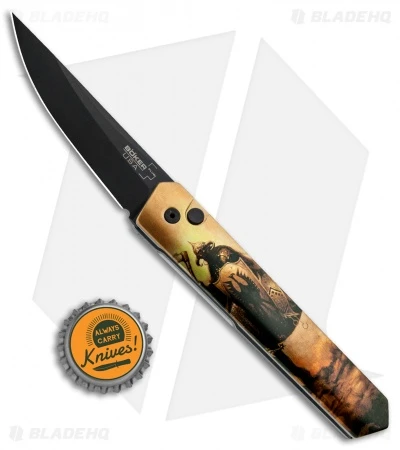 Boker Burnley Kwaiken Automatic Knife Frank Frazetta Series DD (3.5" Black) - Image 4