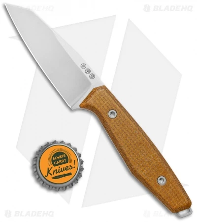 Boker Daily Knives AK1 Tanto Fixed Blade Knife Mustard Micarta (3.1" SW) 123502 - Image 4