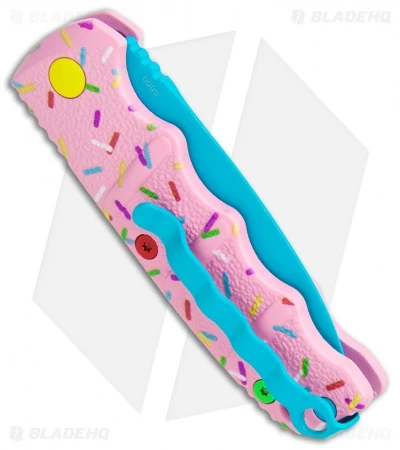 Boker Mini Dessert Warrior Kalashnikov Dagger Automatic Knife (2.5" Blue) Donut - Image 3