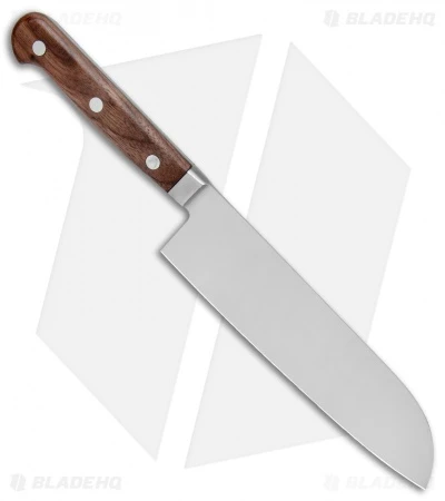 Boker Heritage 7" Santoku Kitchen Knife Walnut Wood - Image 2