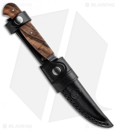 Boker Jager Gold Nicker 11 Fixed Blade Knife Walnut Wood (4.4" Satin) 121534 - Image 3