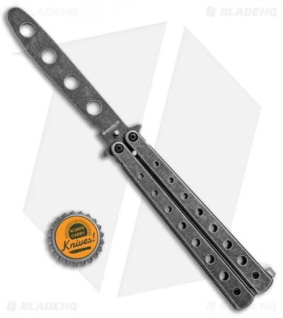 Boker Magnum Balisong Trainer Butterfly Knife (3.75" Black SW) 01MB612 - Image 4