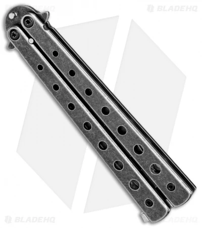 Boker Magnum Balisong Trainer Butterfly Knife (3.75" Black SW) 01MB612 - Image 3