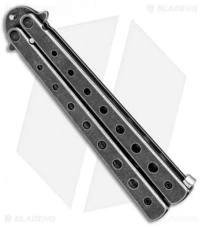 Boker Magnum Balisong Trainer Butterfly Knife (3.75" Black SW) 01MB612 - Image 2