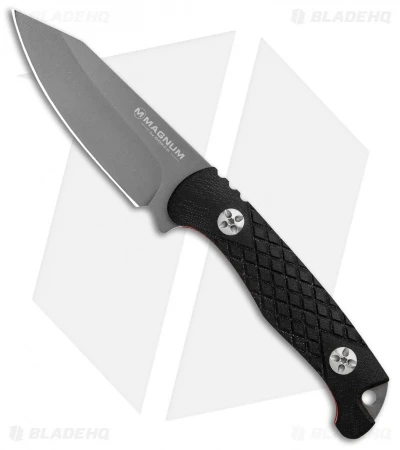Boker Magnum Life Knife Fixed Blade Black G-10 (3.6" Gray) 02MB201