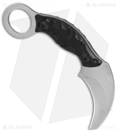 Boker Magnum Neck Bit Karambit Fixed Blade Knife Black G-10 (2" Stonewash) - Image 2