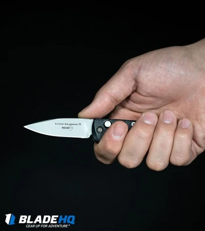 Boker Mini Kalashnikov Tanto Automatic Knife Black (2.5" D2 Black Serr) - Image 4