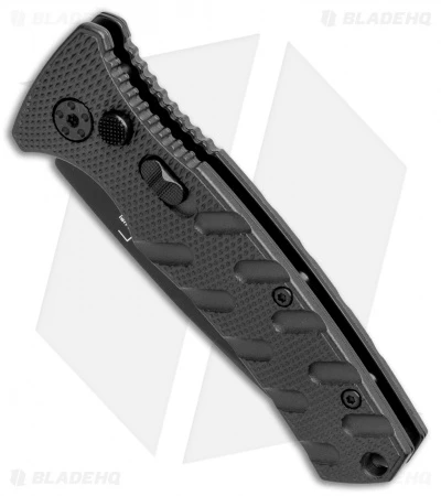 Boker Mini Strike Automatic Knife Black Aluminum (2.6" Black D2) - Image 2