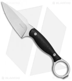 Boker Plus Accomplice Fixed Blade Knife Black G-10 (3.1" Satin)