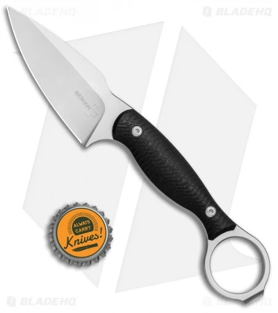 Boker Plus Accomplice Fixed Blade Knife Black G-10 (3.1" Satin) - Image 4