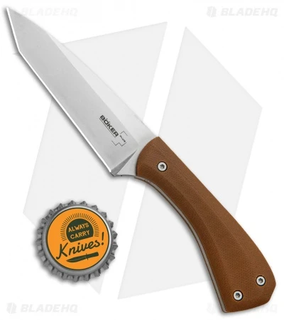 Boker Plus GoBag Fixed Blade Knife Brown G-10 (3.6" Satin) 02BO009 - Image 4