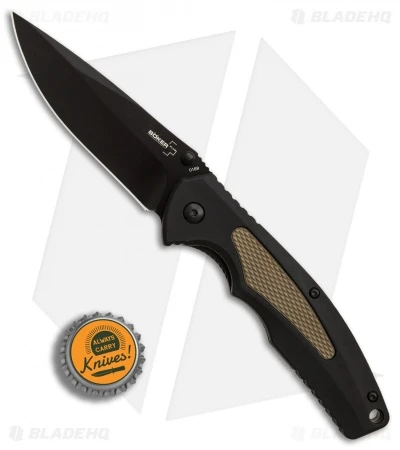 Boker Plus Gemini NGA Spring Assisted Knife Black/Coyote (3.5" Black) 01BO502 - Image 4