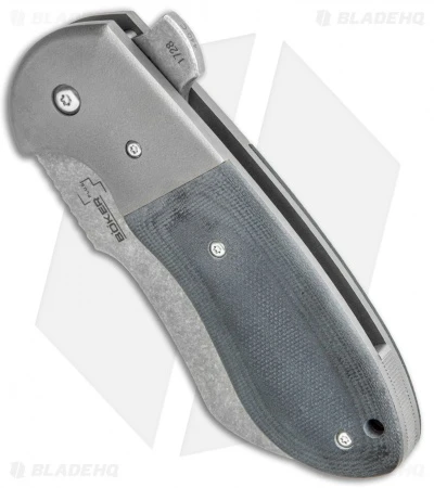 Boker Plus Impetus Flipper Knife (3.25" Stonewash) Burchtree Bladeworks 01BO720 - Image 2
