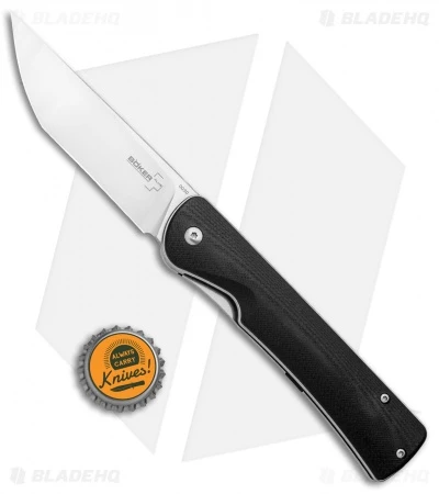Boker Plus Komusubi Liner Lock Knife Black G-10 (3.75" Satin) 01BO258 - Image 4