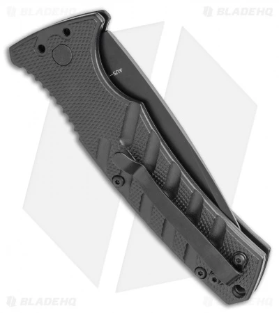 Boker Plus Strike Tanto Automatic Knife (3.25" Black Serr D2) - Image 3