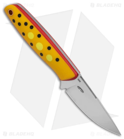 Boker Plus The Brook Yellow Trout Fixed Blade Knife Yellow G-10 (2.8" Satin) - Image 2