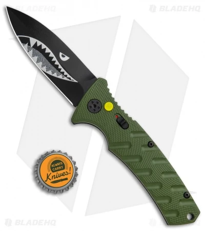 Boker Warhawk Strike Dagger Automatic Knife Black (3.25" Black D2) - Image 4