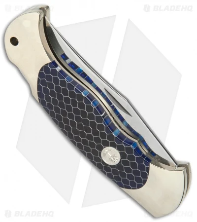 Boker Scout Lockback Knife Blue Honeycomb (3.125" Satin) 112503 - Image 3