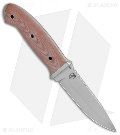 Boker T3 Fixed Blade Knife Brown Micarta (4.25" Satin) - Image 2