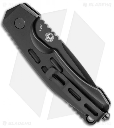 Boker Thunder Storm Automatic Knife Black Aluminum (2.875" Black AUS-8) - Image 3