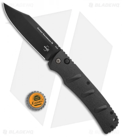Boker XXL Kalashnikov Bowie Automatic Knife (4.75" Black D2) - Image 4