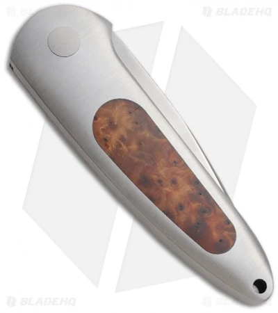 Boker Top Lock II Automatic Knife Thuya Wood (2.75" Satin) 117103 - Image 2